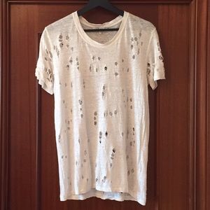 IRO ‘Clay’ Distressed linen tee